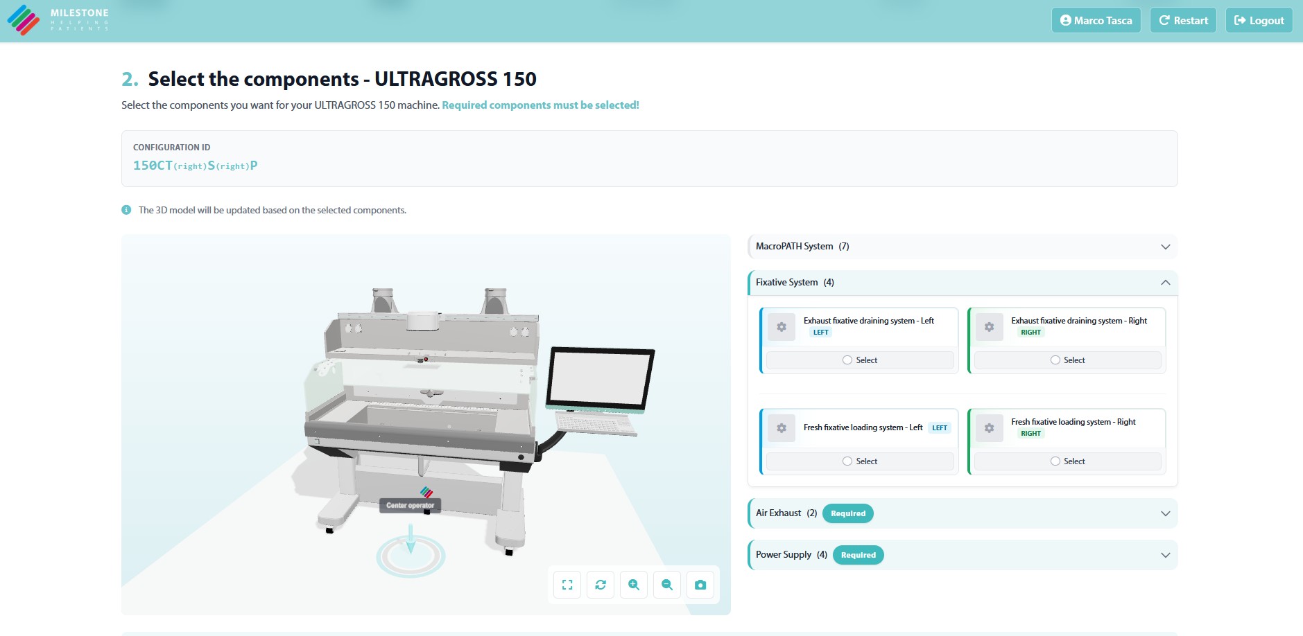 Configuratore preview schermata 1